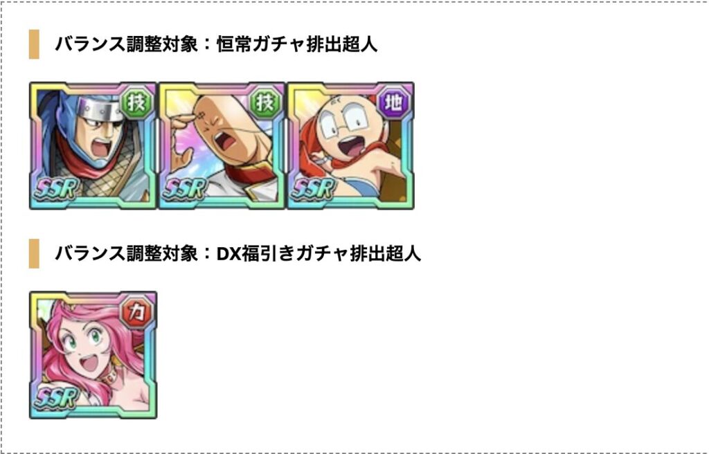 【キン肉マン】極タッグ乱舞攻略　バランス調整第4弾の内容を確認　今回は多彩な攻撃性能アップが魅力！【恒常＆DX福引き排出超人の上方修正】